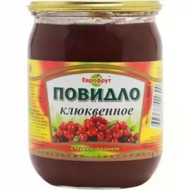 Повидло ст/б Клюква ГОСТ 600гр