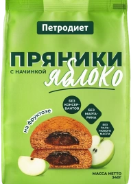 Пряники Яблоко на фруктозе 350гр Петродиет