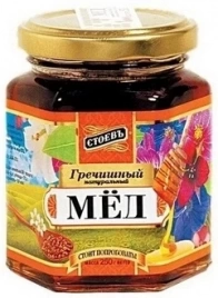 Мёд гречишный 250гр Стоевъ