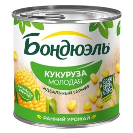 Кукуруза молодая 425мл Бондюэль