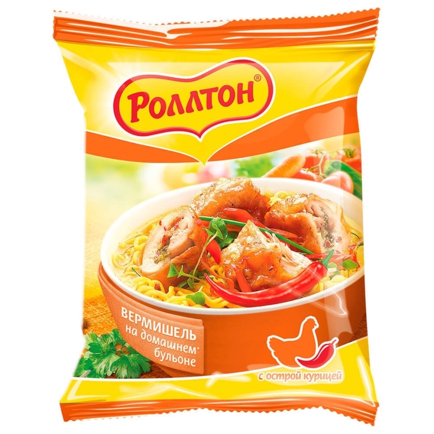Вермишель со вкусом курицы острая 60г фото 1
