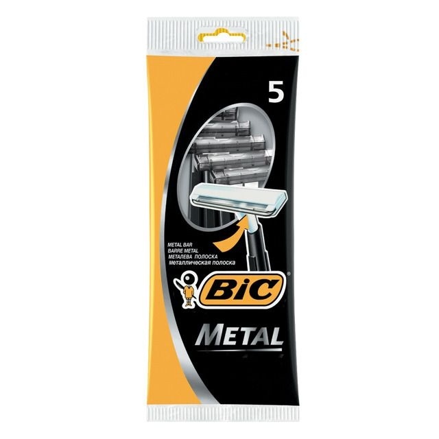 Станок одноразов  Bic Metal 5шт фото 1
