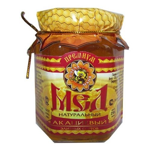 Мёд Акациевый 6-тигран 250г фото 1