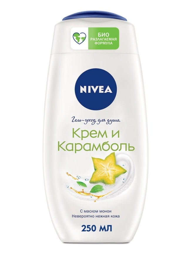 Гель д/душа Крем-карамболь 250 мл Nivea фото 1