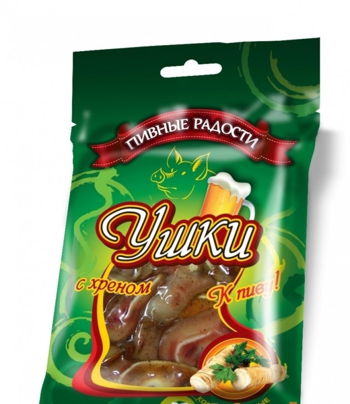 Свиные ушки с Хреном 90 гр  Пивные радости фото 1