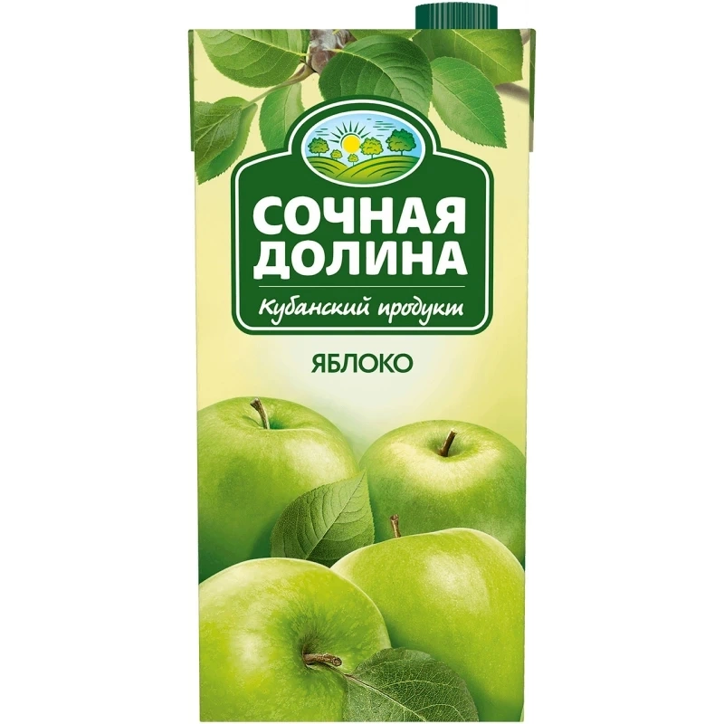 Яблочный сокосод осветлен 1.93л фото 1