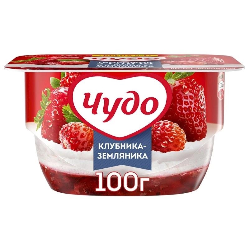 Десерт творож Чудо клуб-земляника 4.2% 100г фото 2