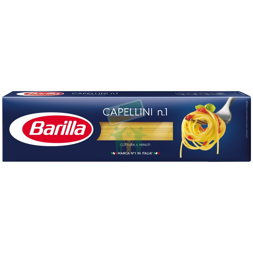 Паста длинная Капеллини №1 Barilla 450г фото 1