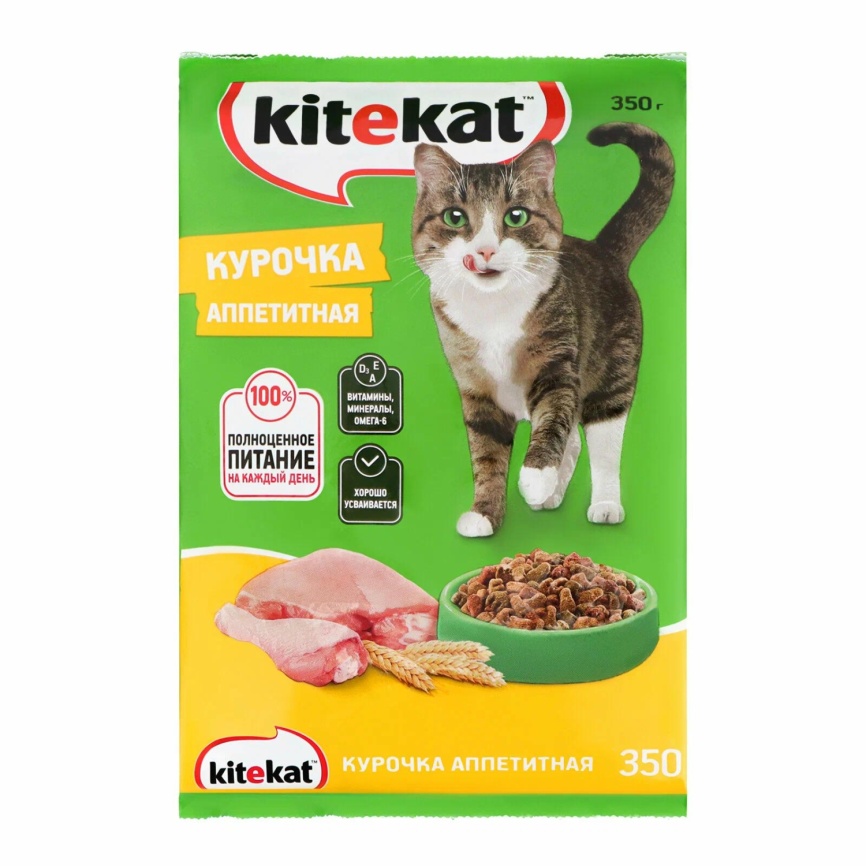 Корм д/котов сухой Курица 350г фото 1