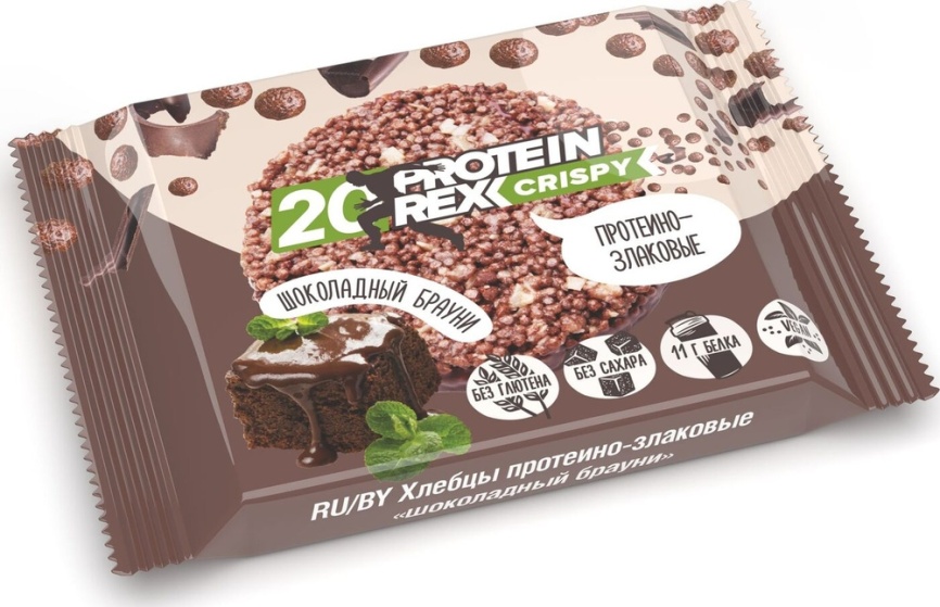Хлебцы протеино-злаковые шоколадный брауни 55 гр фото 1