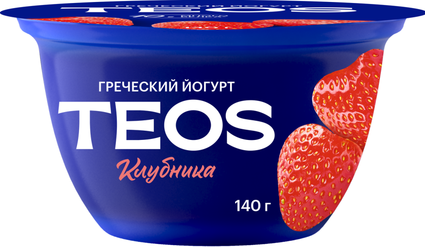 Йогурт Греческий 2.0 % Клубника 140 г п/ст фото 1