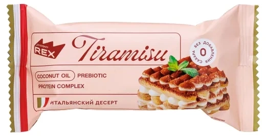 Тортик мини протеинов Тирамису 40г фото 1