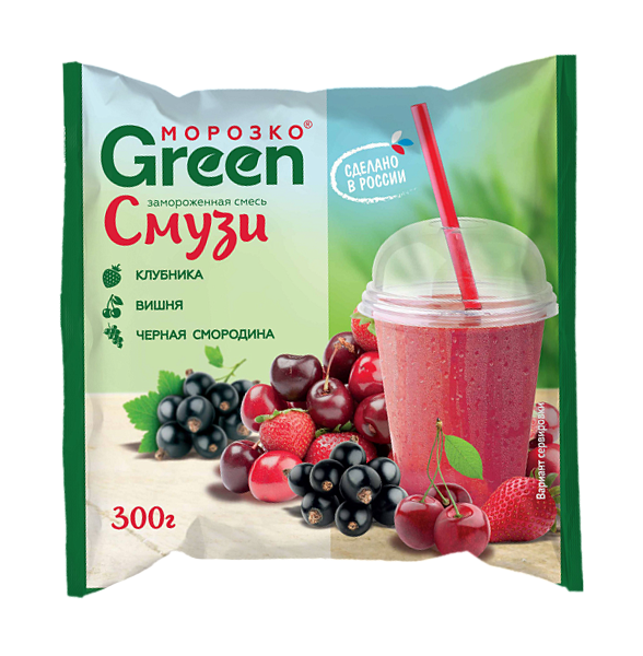 Смесь д/смузи клубн/виш/ч.смор 300г фото 1