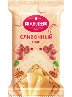 Сыр Сливочный 45% 200г флоупак фото 2