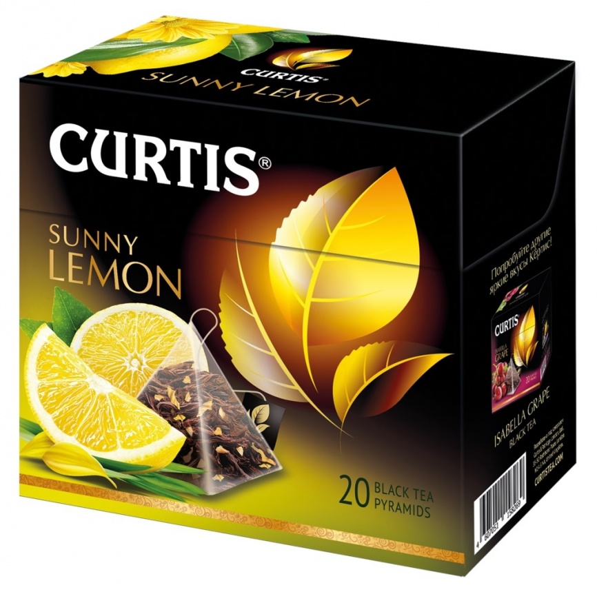 Чай Curtis Sunny Lemon 20п пирам фото 1