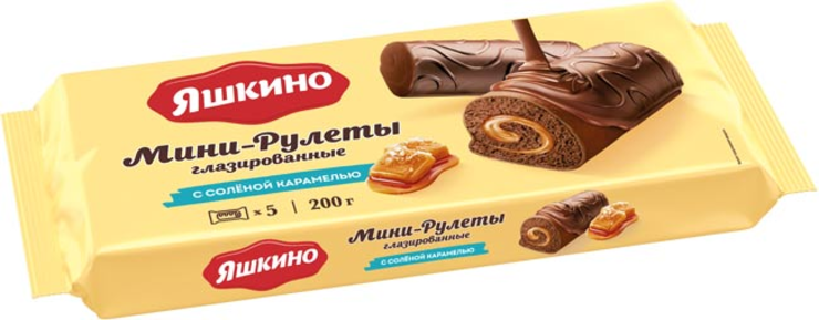 Мини-рулеты Соленая карамель глазир 200г фото 1