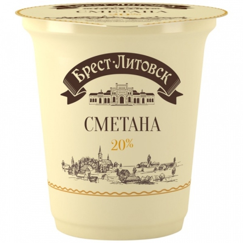 Сметана 20 % 300г ст фото 2