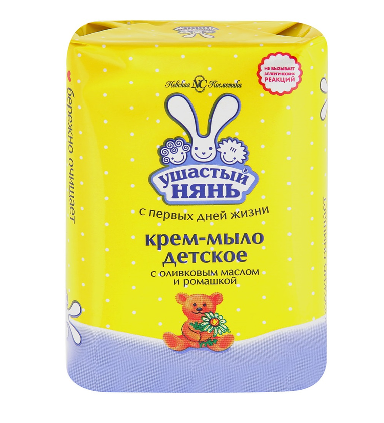 НК41 Ушастый нянь крем-мыло с ромашкой 90 г фото 1