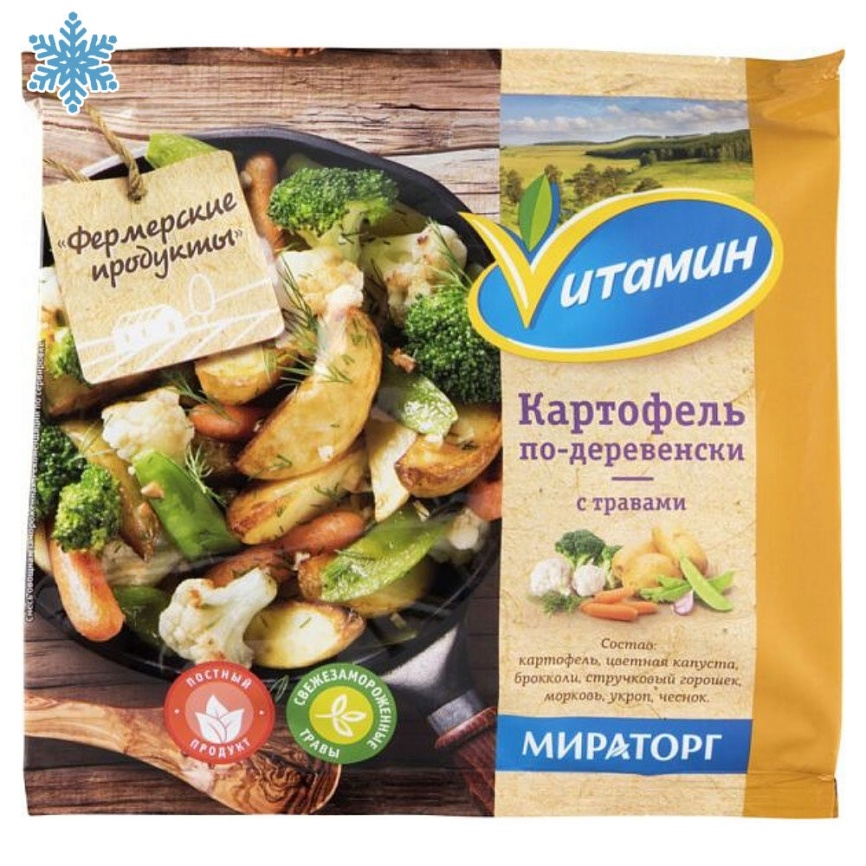 Картофель по-деревенски с травами с/м 400г фото 1