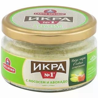 Икра мойвы дел №1 с лососем и авокадо 180г фото 2
