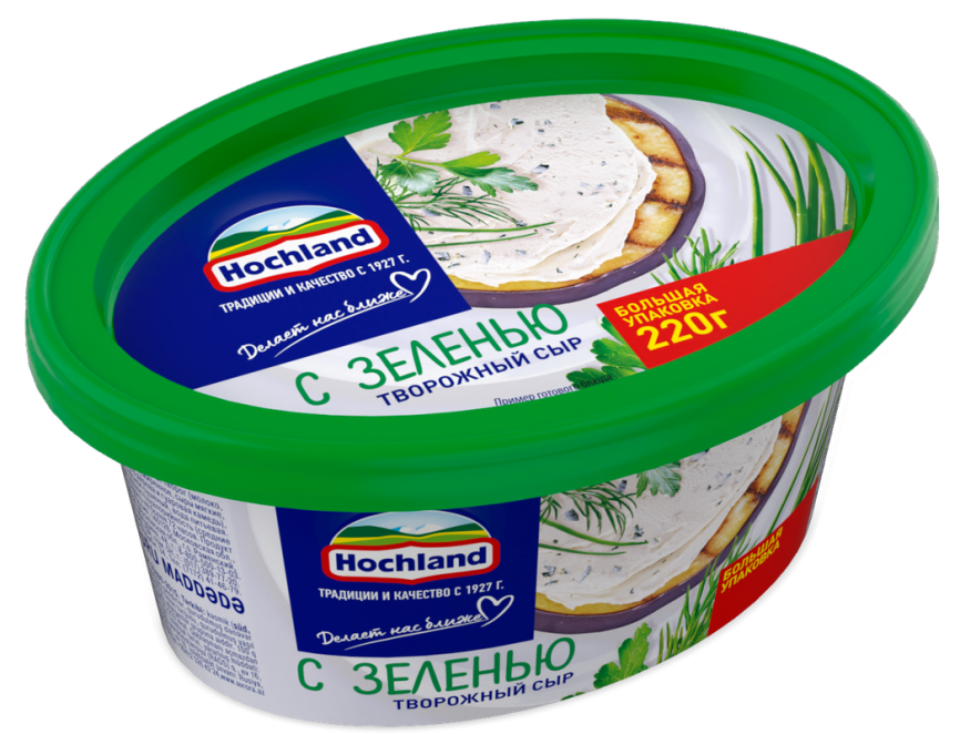 Сыр творож С зеленью 220г фото 1