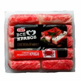 Крабовые палочки с мясом краба 200гр зам фото 1