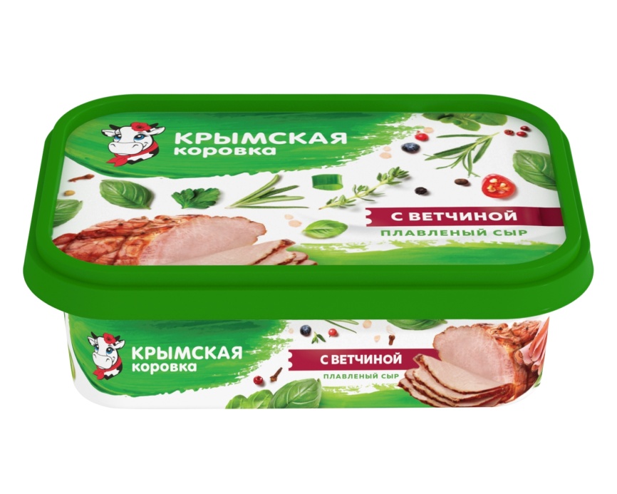 Сыр плавленый с Ветчиной 40% 180г ванночка фото 1