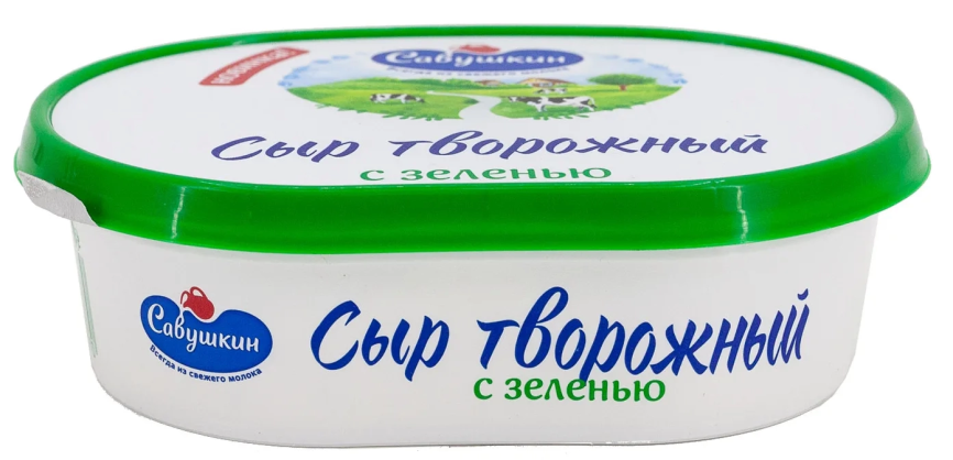 Сыр творожный с зеленью 60 % 150 г ван фото 2