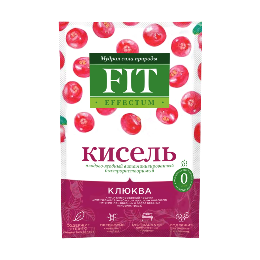Кисель Клюква витамин б/р на стевии 30 г фото 2
