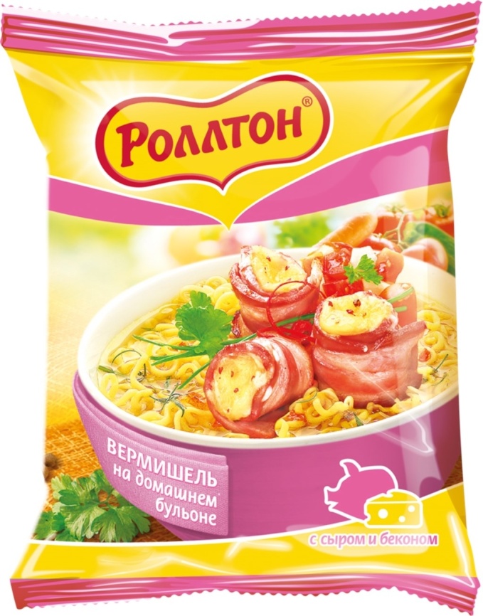Вермишель с сыром и беконом 60г фото 1