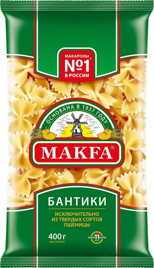 Макароны Бантики 400г фото 1