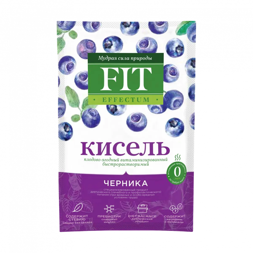 Кисель Черника витамин б/р на стевии 30 г фото 2