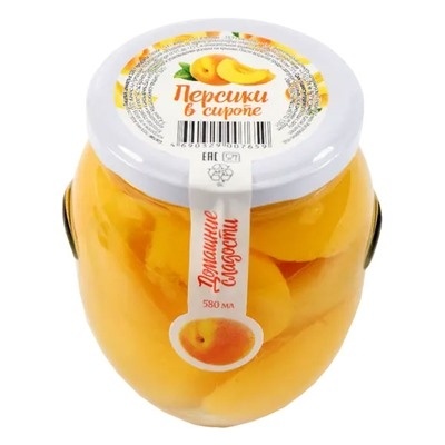 Персики в сиропе 530г Домашние сладости фото 1