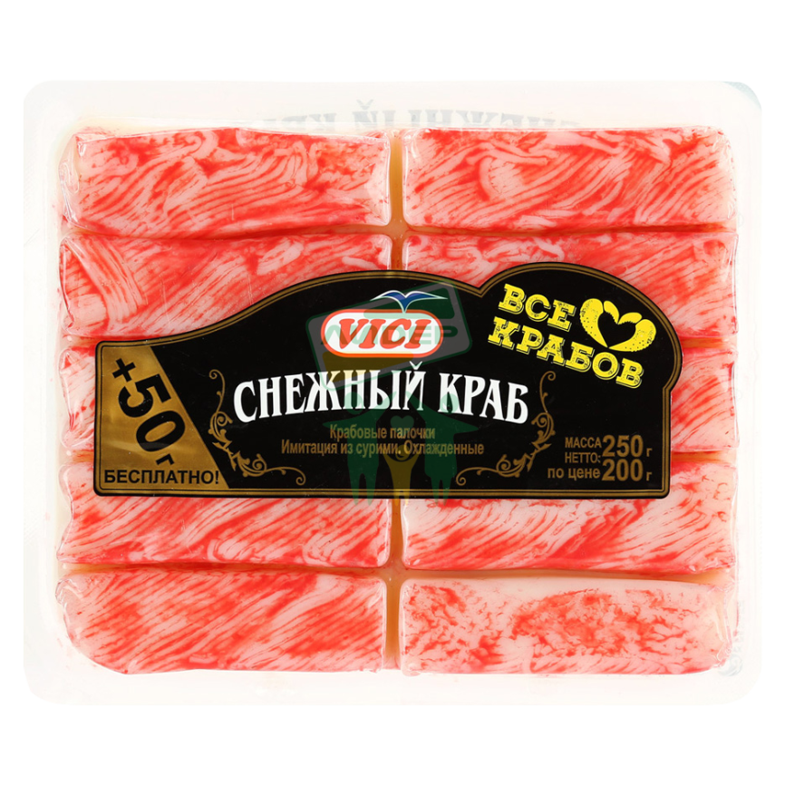 Крабовые палочки Снежного краба охл 200 +50 г фото 3