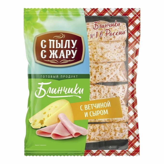 Блинчики с ветчиной и сыром 360г фото 2