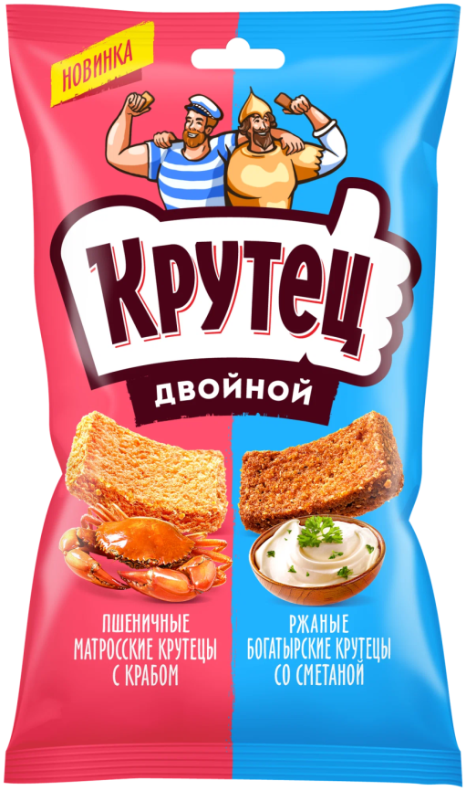 Гренки двойной со вк краба и сметаны 100г фото 2