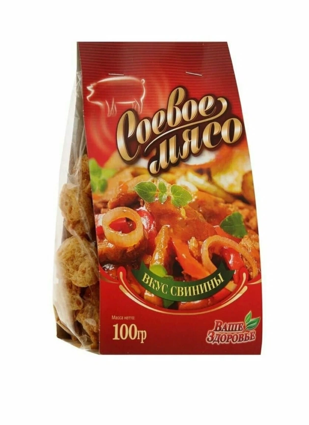 Соевое мясо вкус Свинины 100г фото 1