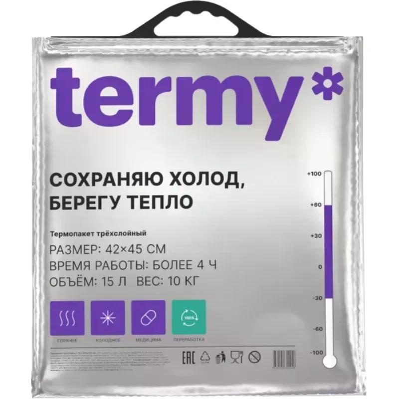 Термопакет с ручкой 42*45 см фото 1
