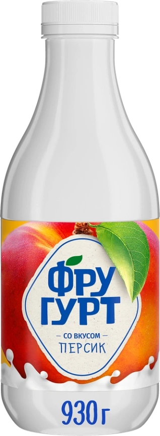 Йогурт Персик 1% 930г бут Фругурт фото 1