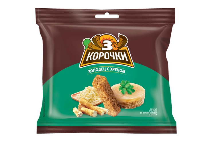 Сухарики Холодец/хрен 100г фото 1