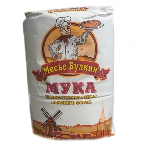 Мука пшеничная в/с 3кг фото 2