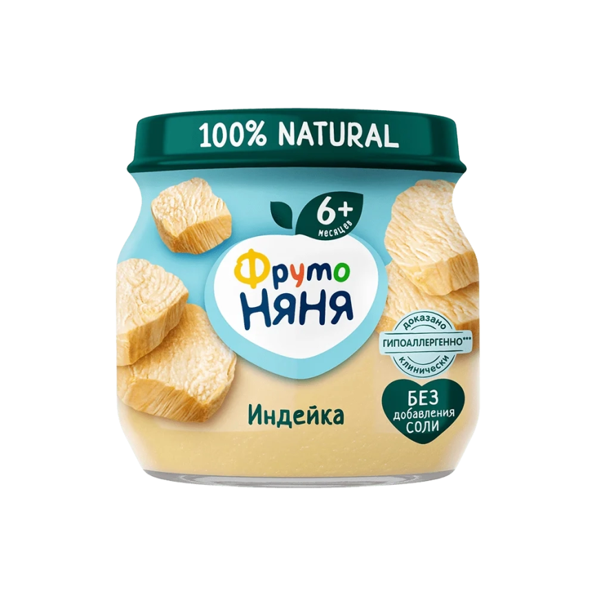 Пюре из мяса индейки 80г фото 1