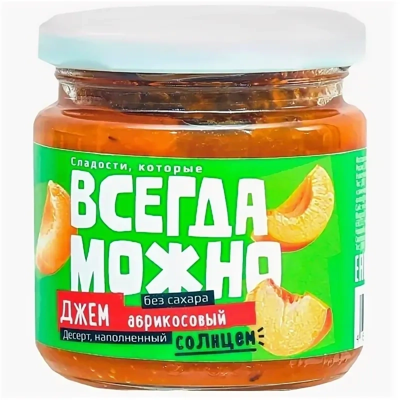 Джем Абрикос б/сахара 200г фото 1