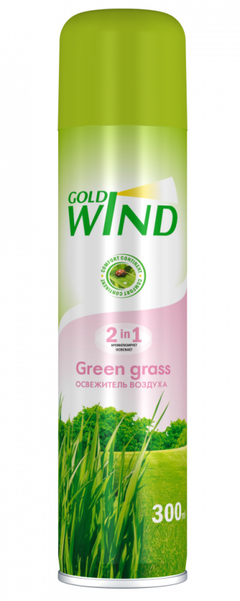 Освеж воздуха Green grass 300мл  Gold Wind фото 1