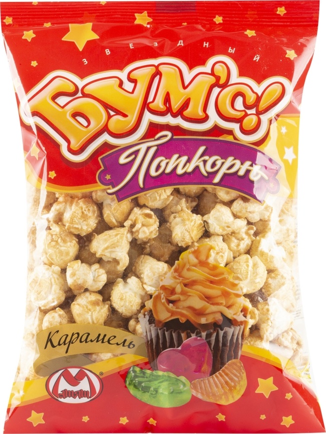 ПопКорн Звёздный Бумс вкус карамели 80г фото 2