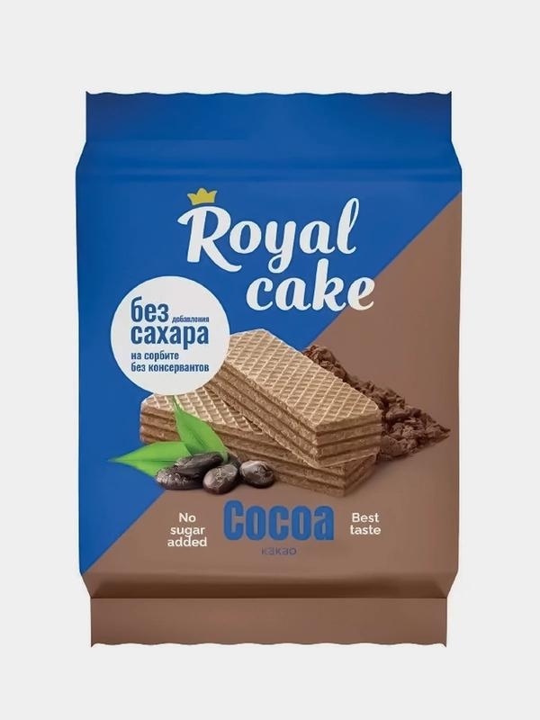 Вафли Royal cake Какао на сорбите 120г фото 1