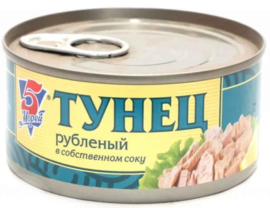 Тунец рубленный в с/с 185г фото 1