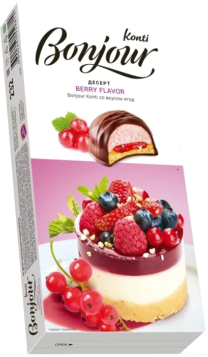 Десерт Бонжур ягоды 232г фото 1