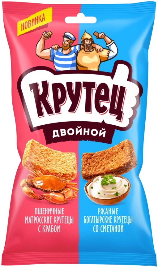Гренки двойной со вк краба и сметаны 100г фото 1