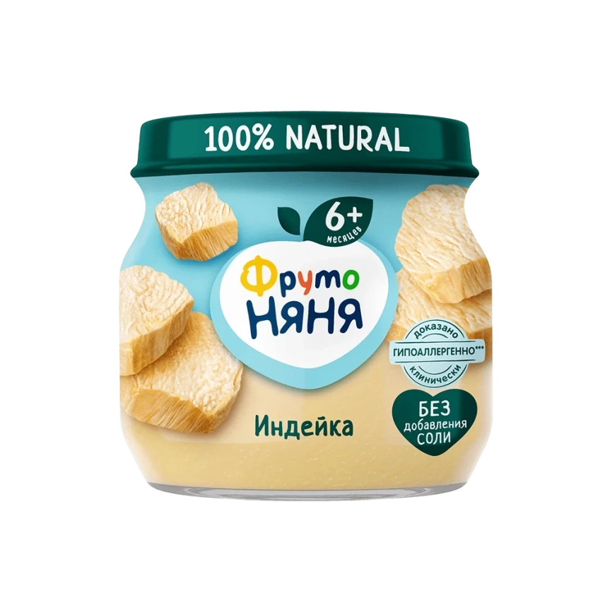 Пюре из мяса индейки 80г фото 1